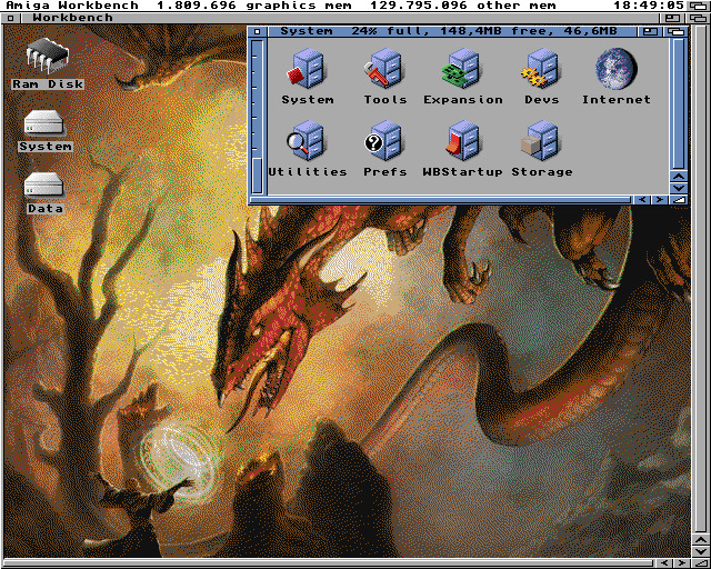 Amiga OS 3.9 Screenshot