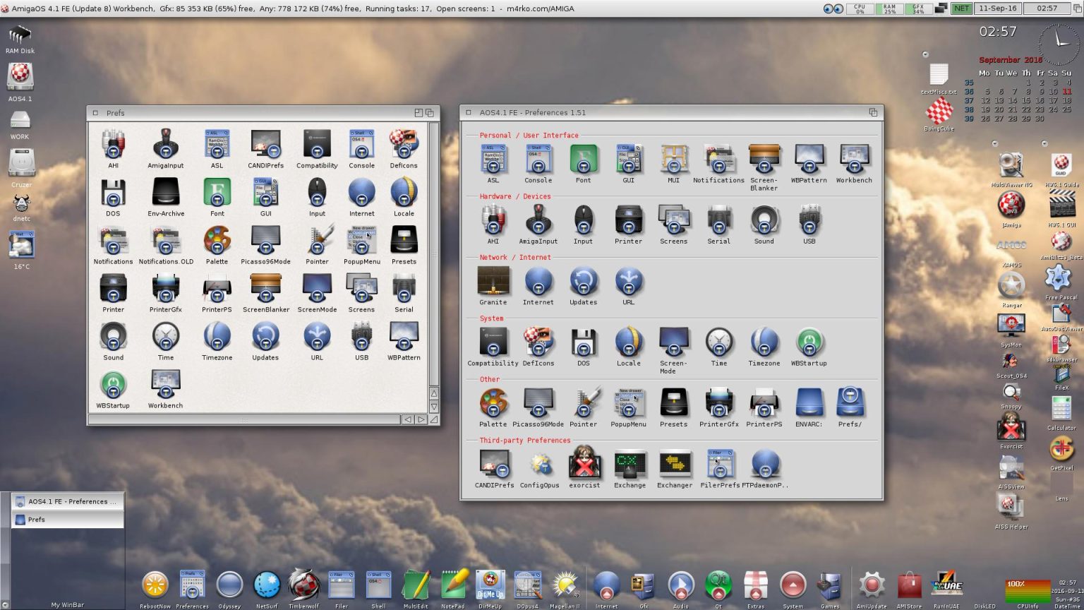 Amiga OS 4 Screenshot
